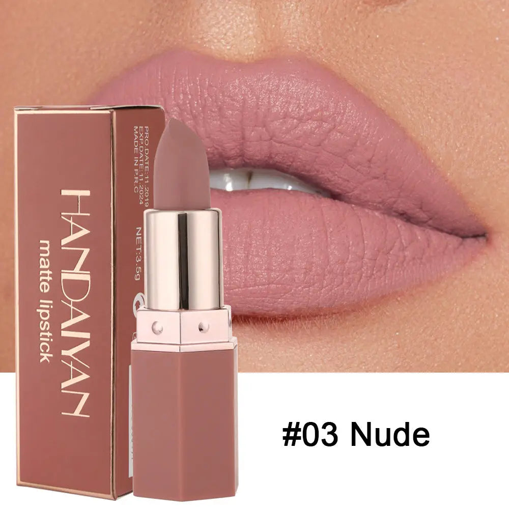 HANDAIYAN Matte Long Lasting Lipstick Lipstick Long Lasting Makeup Multi Color Lipsticks Look Good And Show Temperament eprolo