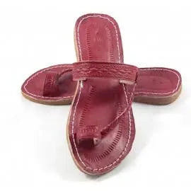 Sandalias de cuero.Marron oscuro Hecho a mano