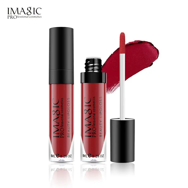 IMAGIC Non Stick Cup Matte Lip Gloss Moisturizing And Long Lasting Non Discoloring Lipstick Lip Glaze Biting Lip Makeup eprolo