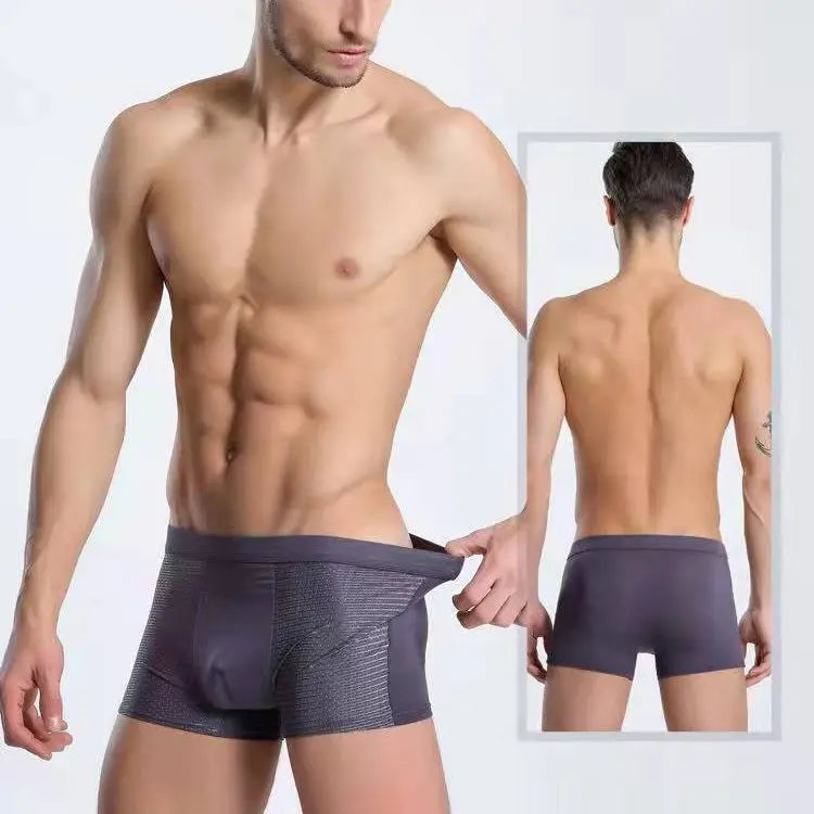 Summer mesh ice silk underwear men&