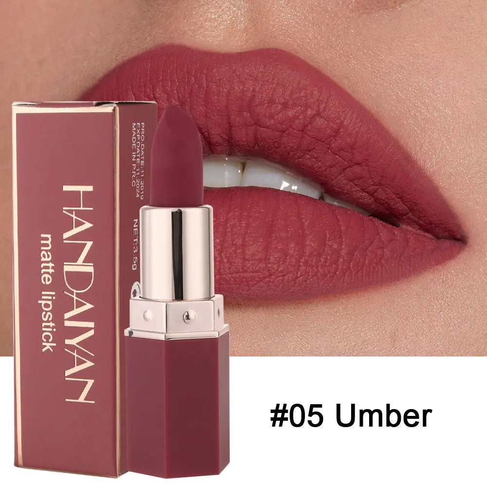HANDAIYAN Matte Long Lasting Lipstick Lipstick Long Lasting Makeup Multi Color Lipsticks Look Good And Show Temperament eprolo