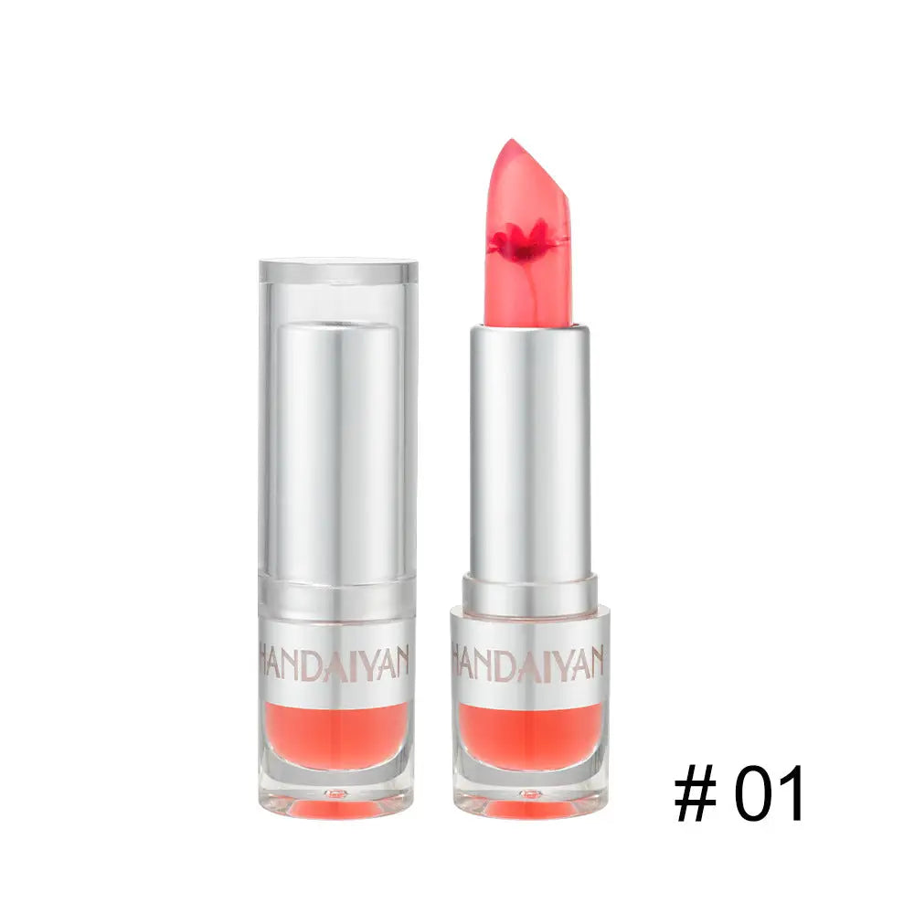 HANDAIYAN Warm Lipstick Flower Color Changing Moisturizing Lipstick Is Not Easy To Fade And Does Not Take Off Makeup eprolo