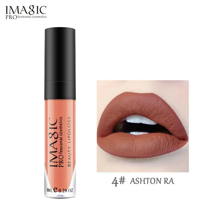 IMAGIC Non Stick Cup Matte Lip Gloss Moisturizing And Long Lasting Non Discoloring Lipstick Lip Glaze Biting Lip Makeup eprolo
