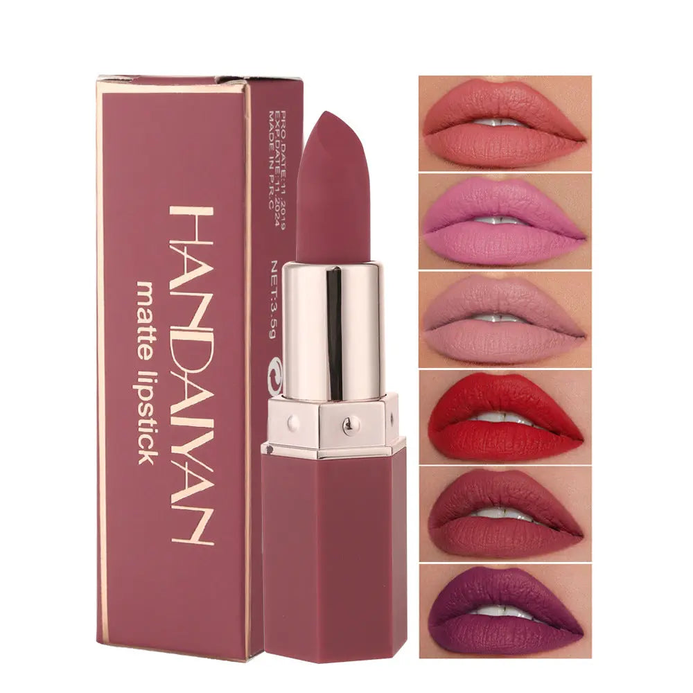 HANDAIYAN Matte Long Lasting Lipstick Lipstick Long Lasting Makeup Multi Color Lipsticks Look Good And Show Temperament eprolo