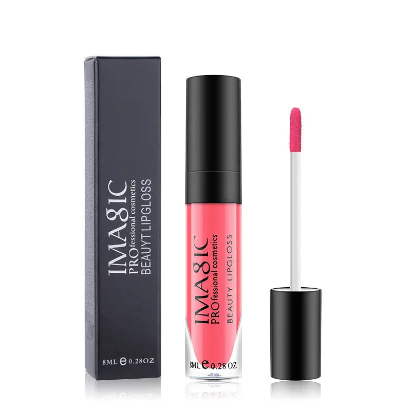 IMAGIC Non Stick Cup Matte Lip Gloss Moisturizing And Long Lasting Non Discoloring Lipstick Lip Glaze Biting Lip Makeup eprolo