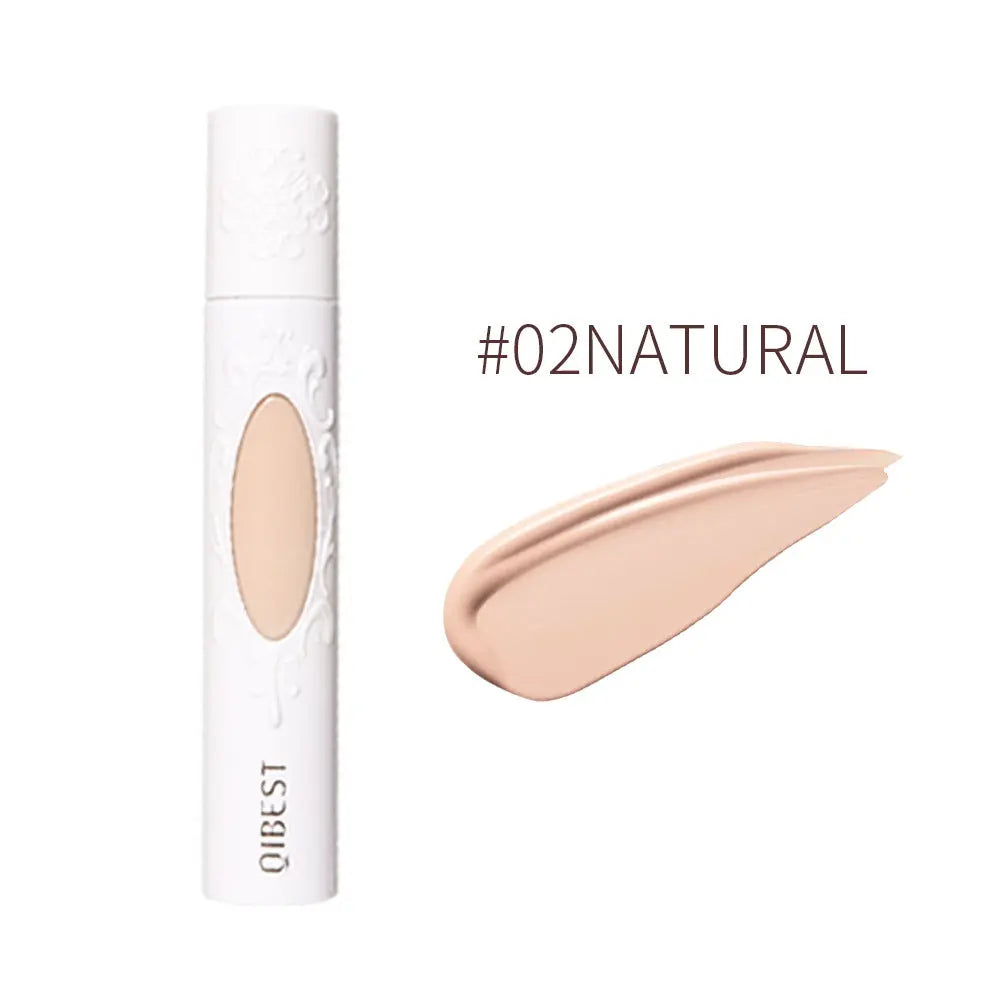 QIBEST Liquid Foundation Long Lasting Makeup Concealer Moisturizing Brightening Matte Natural Liquid Foundation Nude Makeup Repairing Liquid eprolo