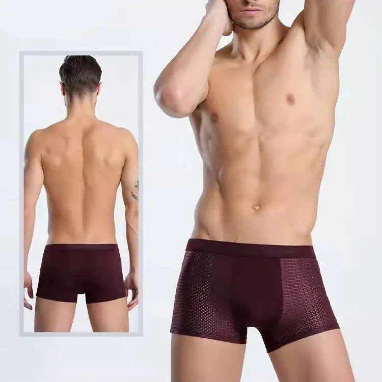 Summer mesh ice silk underwear men&