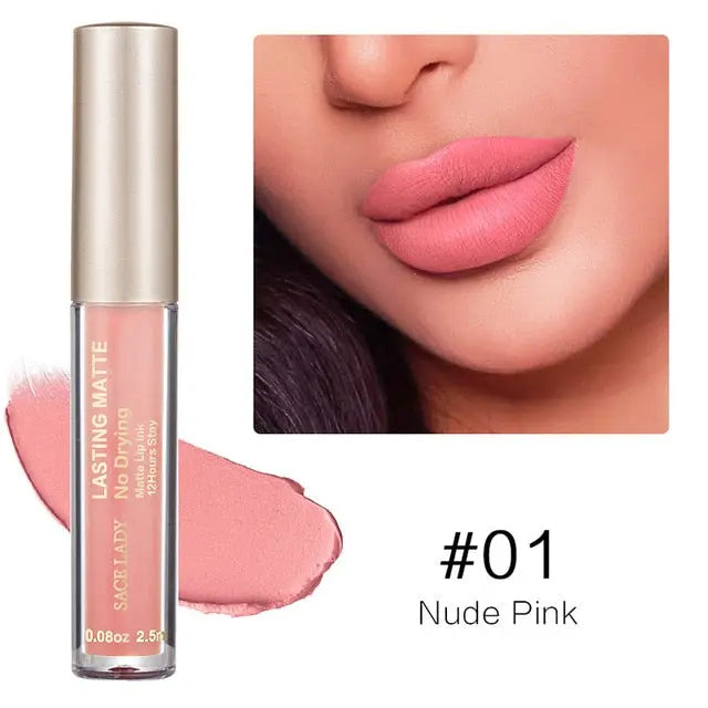 Make Up Waterproof Nude Lipstick Long Lasting Liquid Matte Lipstick Kit Lip Gloss Cosmetics Lipgloss Lip Makeup eprolo