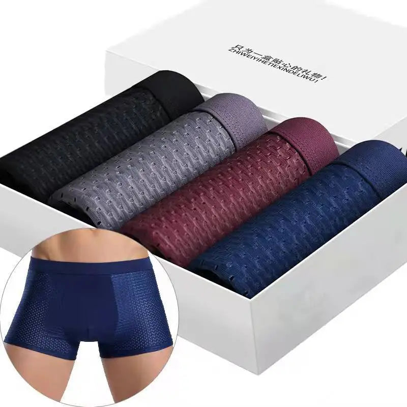 Summer mesh ice silk underwear men&