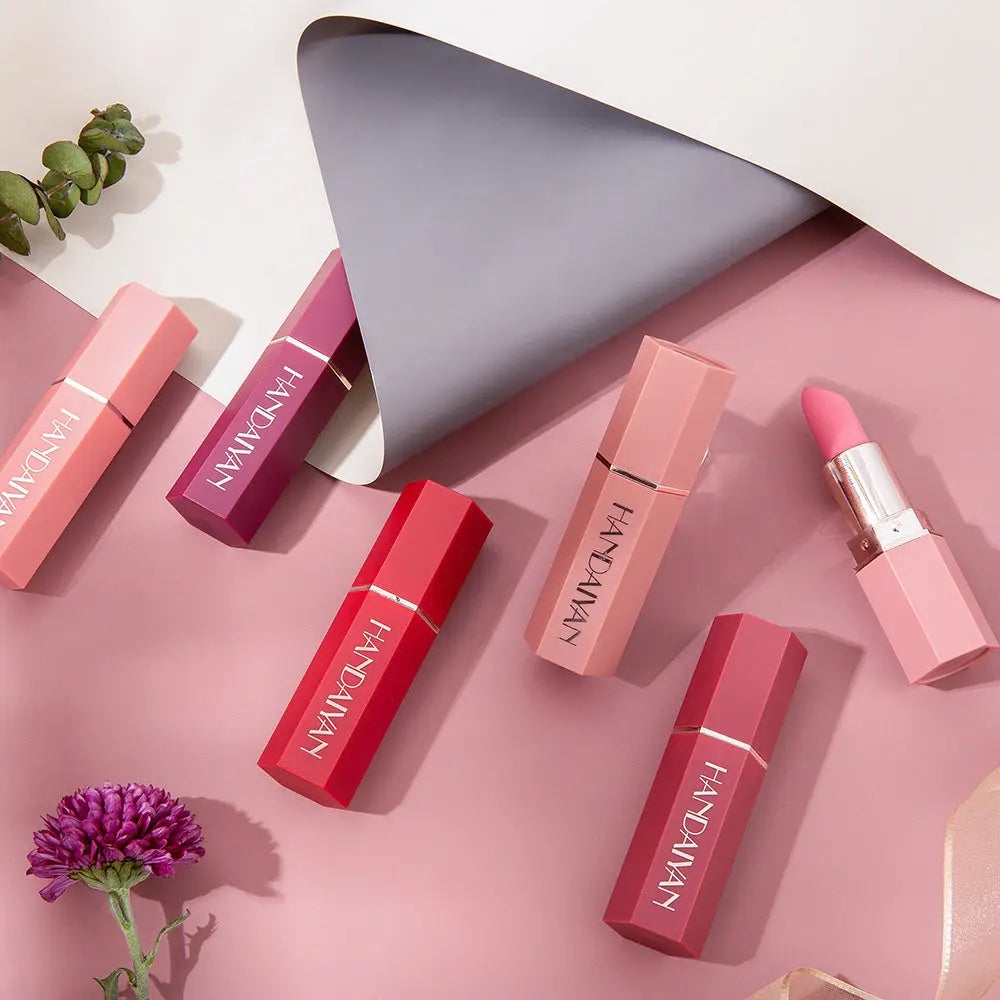 HANDAIYAN Matte Long Lasting Lipstick Lipstick Long Lasting Makeup Multi Color Lipsticks Look Good And Show Temperament eprolo