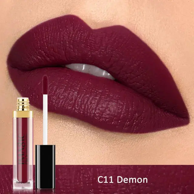IMAGIC Waterproof Lip Gloss Matte Liquid Lipstick Matte Lipstick Lipkit Cosmetics Makeup Nude 12color eprolo