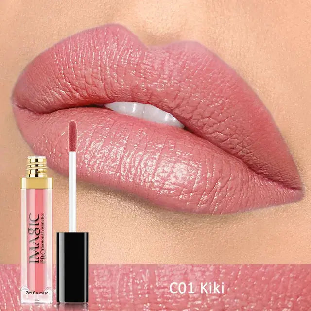 IMAGIC Waterproof Lip Gloss Matte Liquid Lipstick Matte Lipstick Lipkit Cosmetics Makeup Nude 12color eprolo