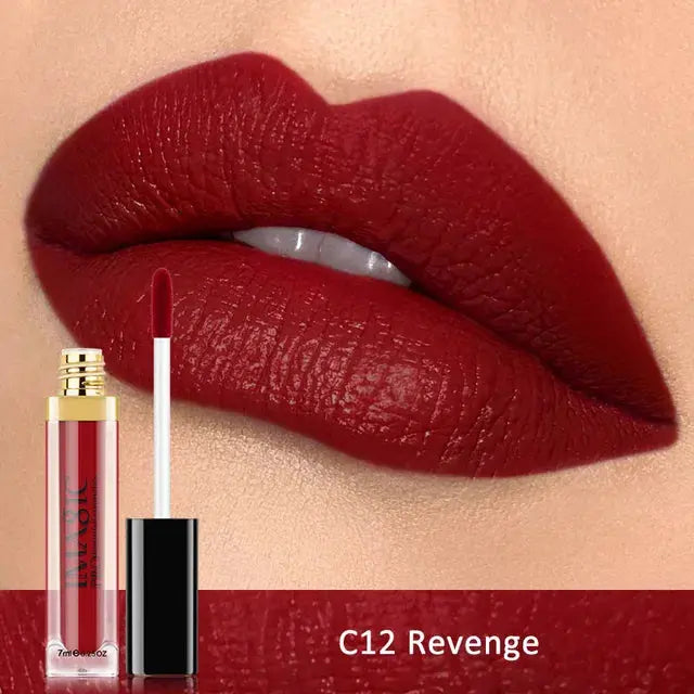 IMAGIC Waterproof Lip Gloss Matte Liquid Lipstick Matte Lipstick Lipkit Cosmetics Makeup Nude 12color eprolo