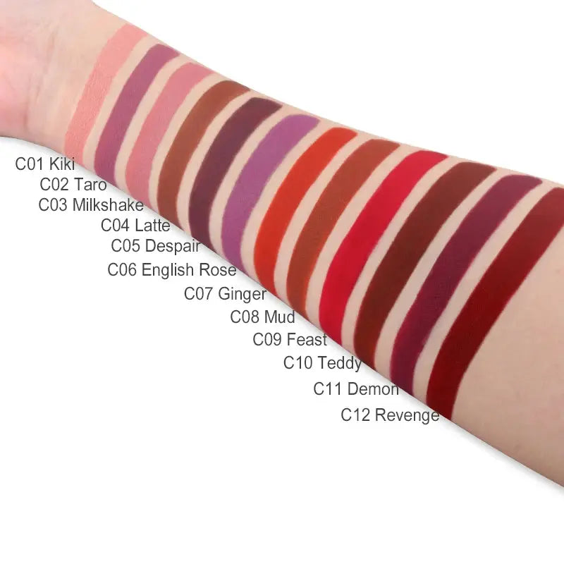 IMAGIC Waterproof Lip Gloss Matte Liquid Lipstick Matte Lipstick Lipkit Cosmetics Makeup Nude 12color eprolo