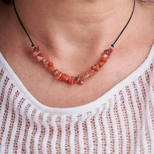 Collar piedras de Cornalina | Piedra Natural C2C PRODUCTS