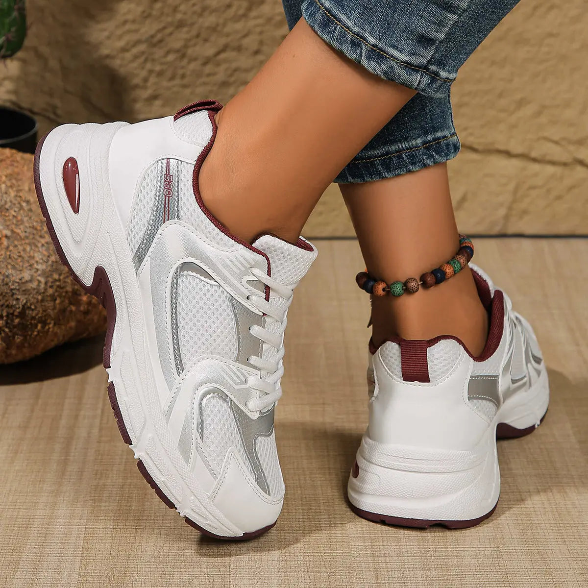 Sapatilhas Casual em Mesh para Mulher — Conforto Diário