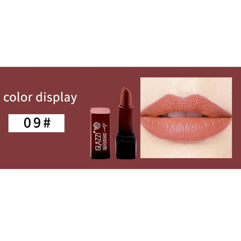 Small Square Tube Matte Matte Not Easy To Fall Off Lipstick Smooth Moisturizing Not Pull Dry Lasting Color Portable Lipstick Makeup eprolo
