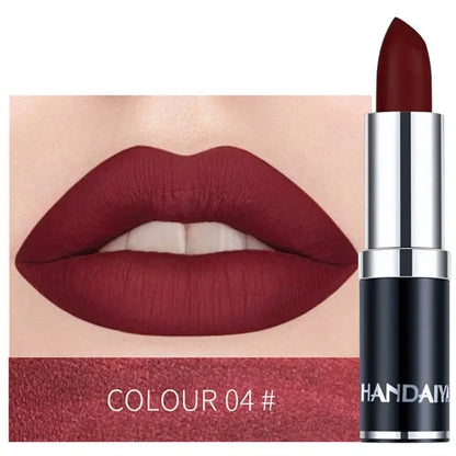 1PC 12 Colors Matte Lipstick Waterproof Long Lasting Sexy Purple Lipstick Pigments Easy to Wear Lip Makeup No Fade Away TSLM2 eprolo