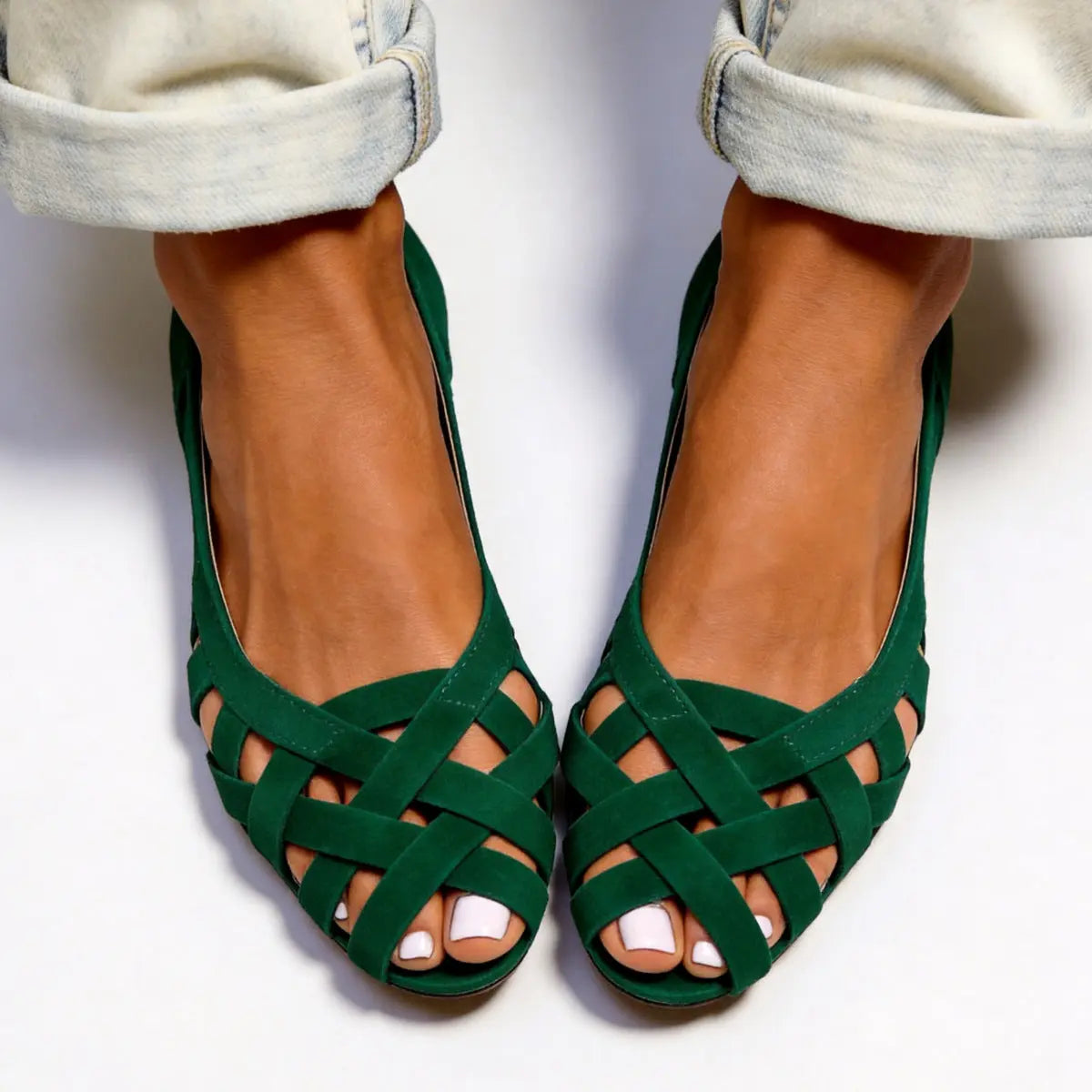 Flat bottomed hollow hole shoes anti slip beach sandals for women eprolo