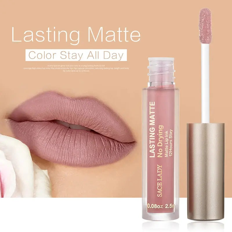 Make Up Waterproof Nude Lipstick Long Lasting Liquid Matte Lipstick Kit Lip Gloss Cosmetics Lipgloss Lip Makeup eprolo