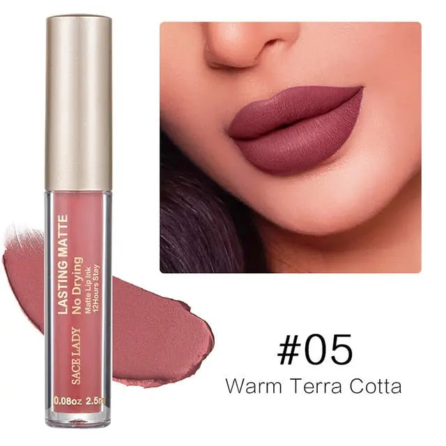 Make Up Waterproof Nude Lipstick Long Lasting Liquid Matte Lipstick Kit Lip Gloss Cosmetics Lipgloss Lip Makeup eprolo