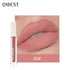 QIBEST Silky Lip Glaze Non-Stick Cup Does Not Fade Lip Gloss Makeup Color Liquid Lipstick Matte Moisturizing Lip Gloss eprolo