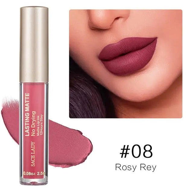 Make Up Waterproof Nude Lipstick Long Lasting Liquid Matte Lipstick Kit Lip Gloss Cosmetics Lipgloss Lip Makeup eprolo