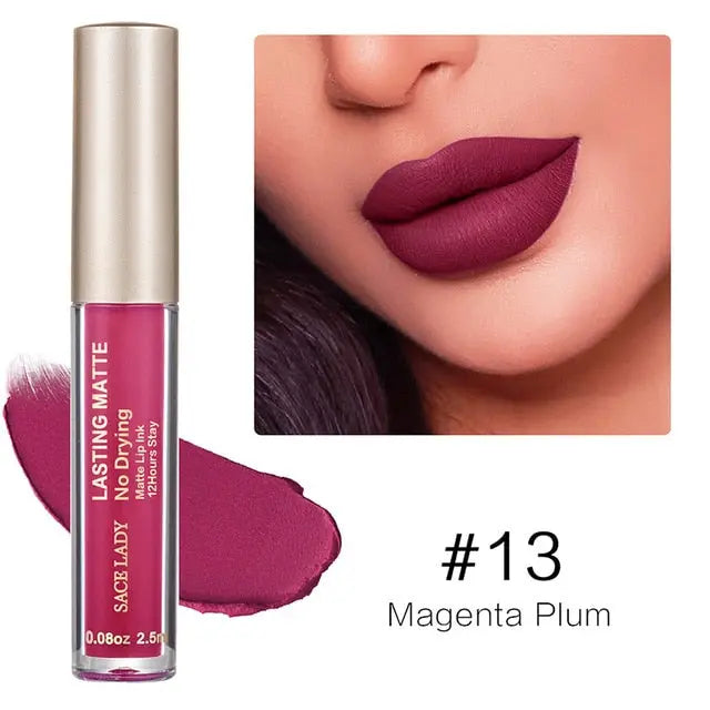 Make Up Waterproof Nude Lipstick Long Lasting Liquid Matte Lipstick Kit Lip Gloss Cosmetics Lipgloss Lip Makeup eprolo