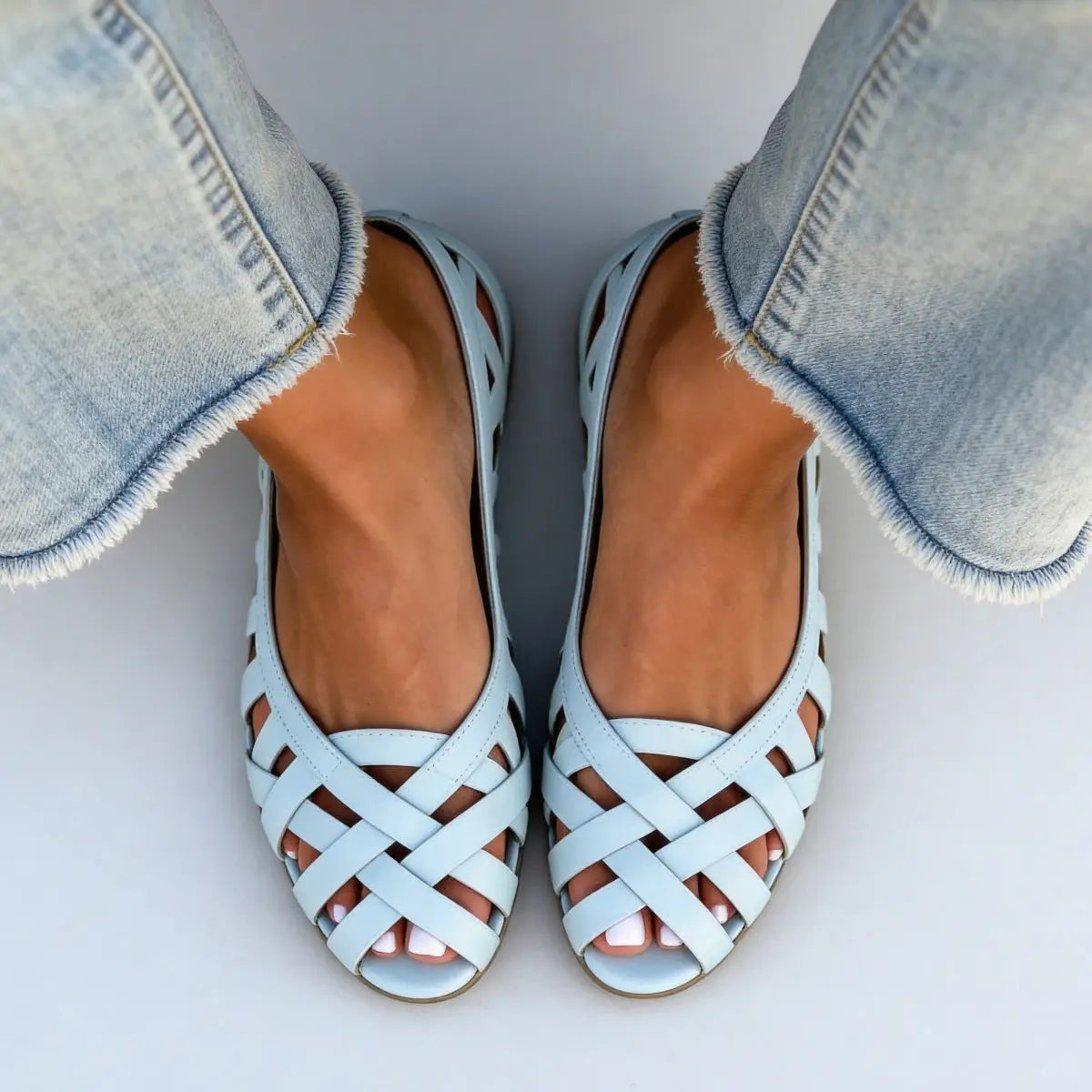 Flat bottomed hollow hole shoes anti slip beach sandals for women eprolo