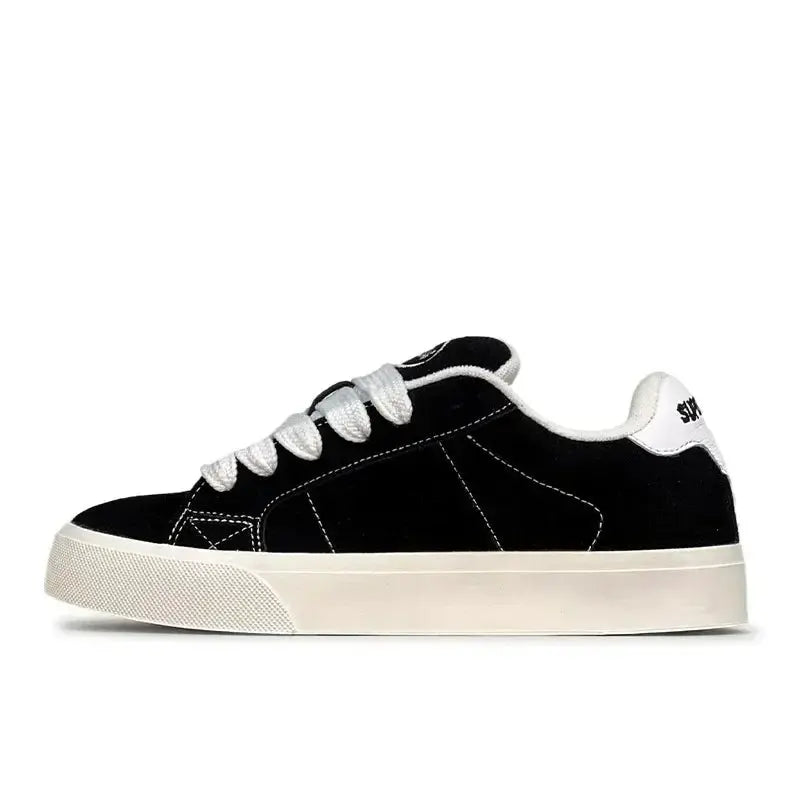 Fashion Lace-up Chunky Sneakers Spring Skateboard Shoes for Women Casual Tenis Woman Street Platform Vulcanized Shoes eprolo