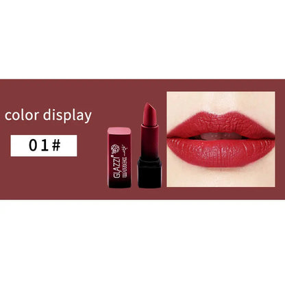 Small Square Tube Matte Matte Not Easy To Fall Off Lipstick Smooth Moisturizing Not Pull Dry Lasting Color Portable Lipstick Makeup eprolo