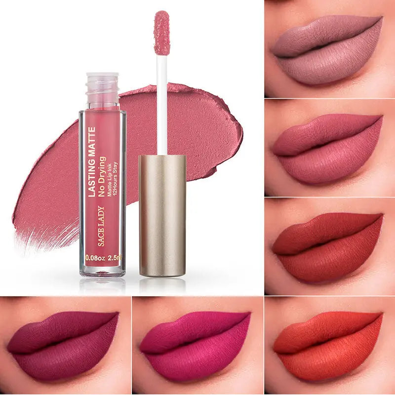 Make Up Waterproof Nude Lipstick Long Lasting Liquid Matte Lipstick Kit Lip Gloss Cosmetics Lipgloss Lip Makeup eprolo