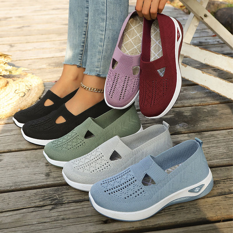 Flat Slip-On Casual Mesh Shoes for Women