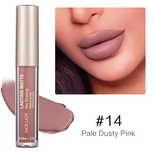 Make Up Waterproof Nude Lipstick Long Lasting Liquid Matte Lipstick Kit Lip Gloss Cosmetics Lipgloss Lip Makeup eprolo