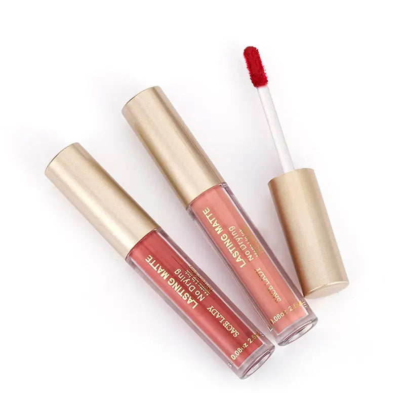 Make Up Waterproof Nude Lipstick Long Lasting Liquid Matte Lipstick Kit Lip Gloss Cosmetics Lipgloss Lip Makeup eprolo