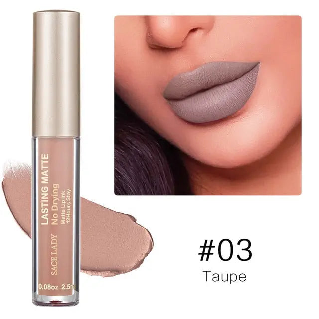 Make Up Waterproof Nude Lipstick Long Lasting Liquid Matte Lipstick Kit Lip Gloss Cosmetics Lipgloss Lip Makeup eprolo
