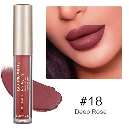 Make Up Waterproof Nude Lipstick Long Lasting Liquid Matte Lipstick Kit Lip Gloss Cosmetics Lipgloss Lip Makeup eprolo