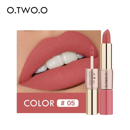 O.TWO.O 12 Colors Lips Makeup Lipstick  Lip Gloss Long Lasting Moisture Cosmetic Lipstick Red Lip Matte Lipstick Waterproof eprolo