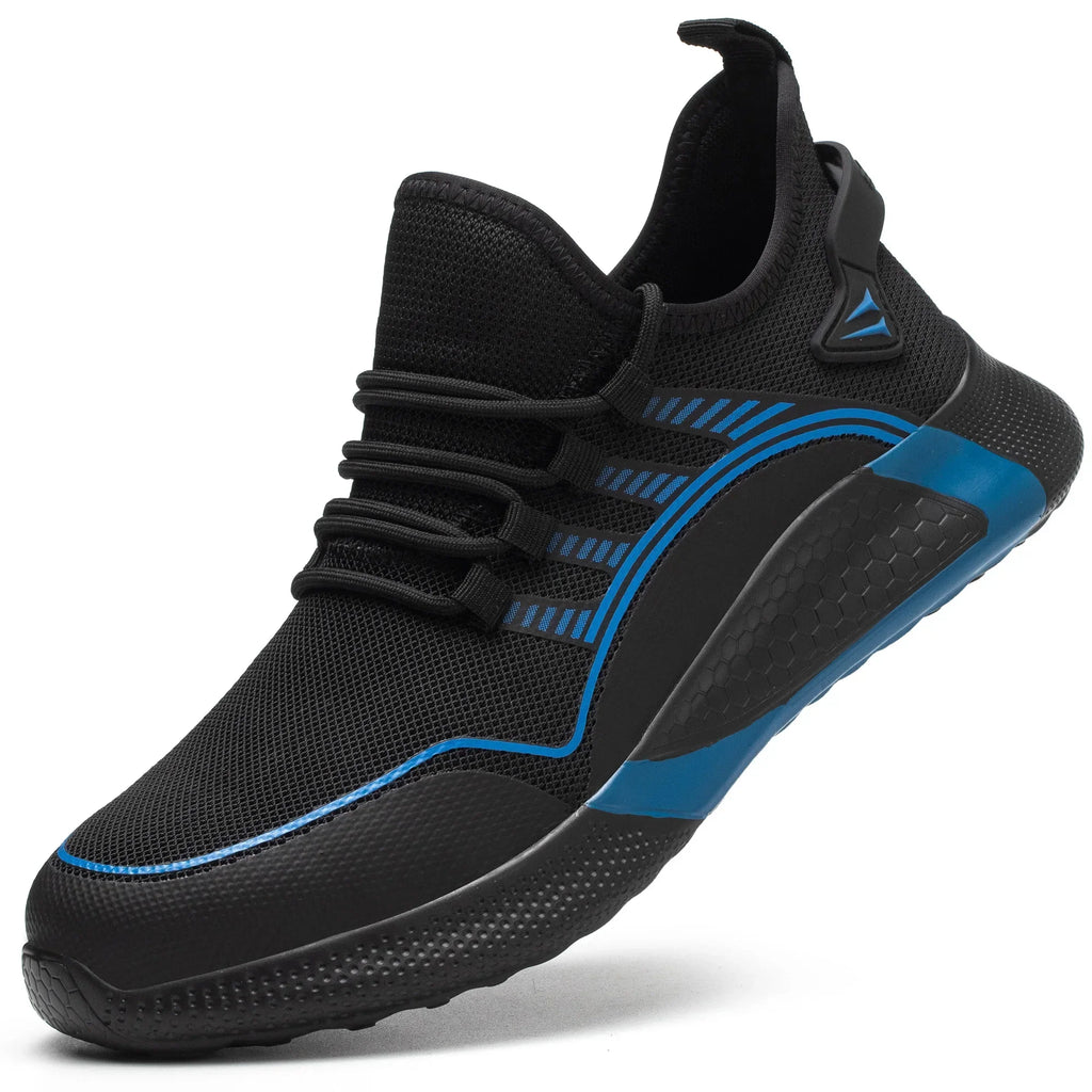 Safety Toe Work Shoes for Men Women (blue)