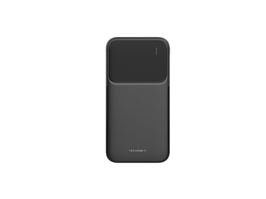 Techancy Power Bank 10000mah Preto TF2781, Carregamento Rápido De 10w Para Smartphones, Tablets E Muito Mais!