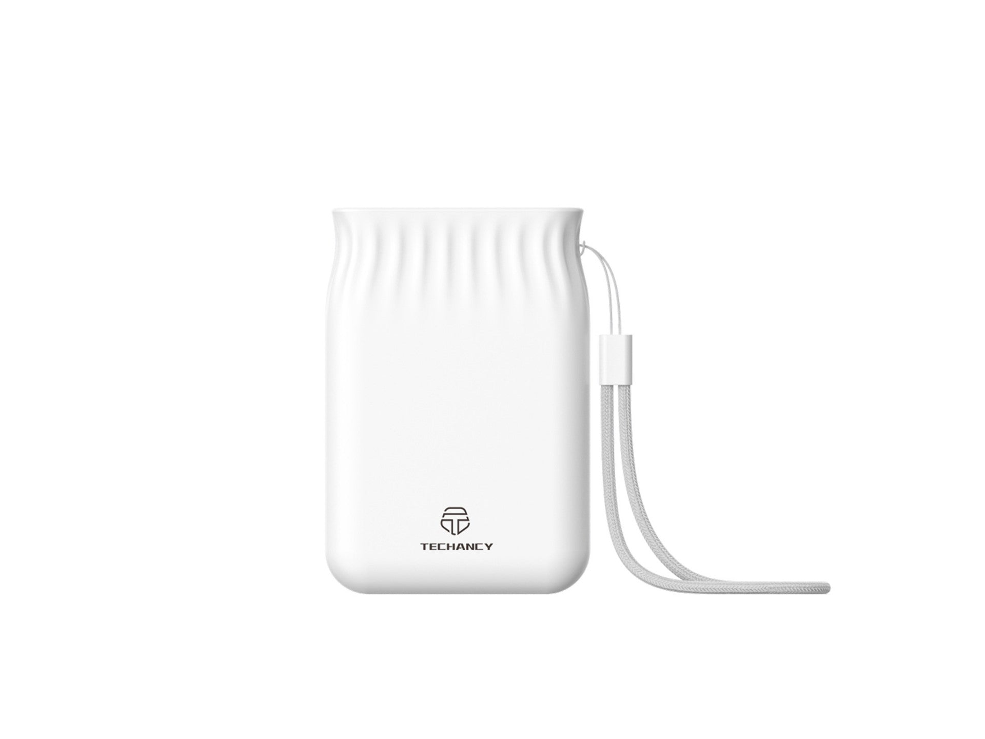 Techancy 6500mah Power Bank Branco TF2772，Carregamento De Telemóvel/Tablet Compatível Com 2A, Fonte De Alimentação Portátil